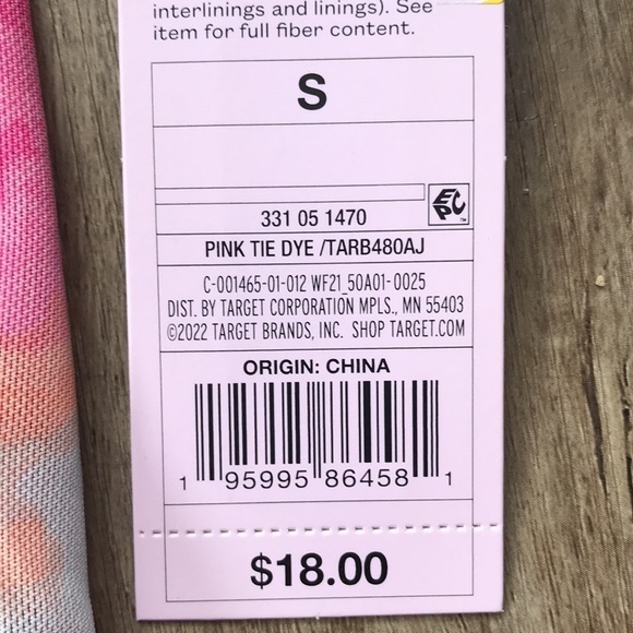 Wild fable mesh ruched side lettuce hem colourful skirt size small pink stretchy - Picture 4 of 4